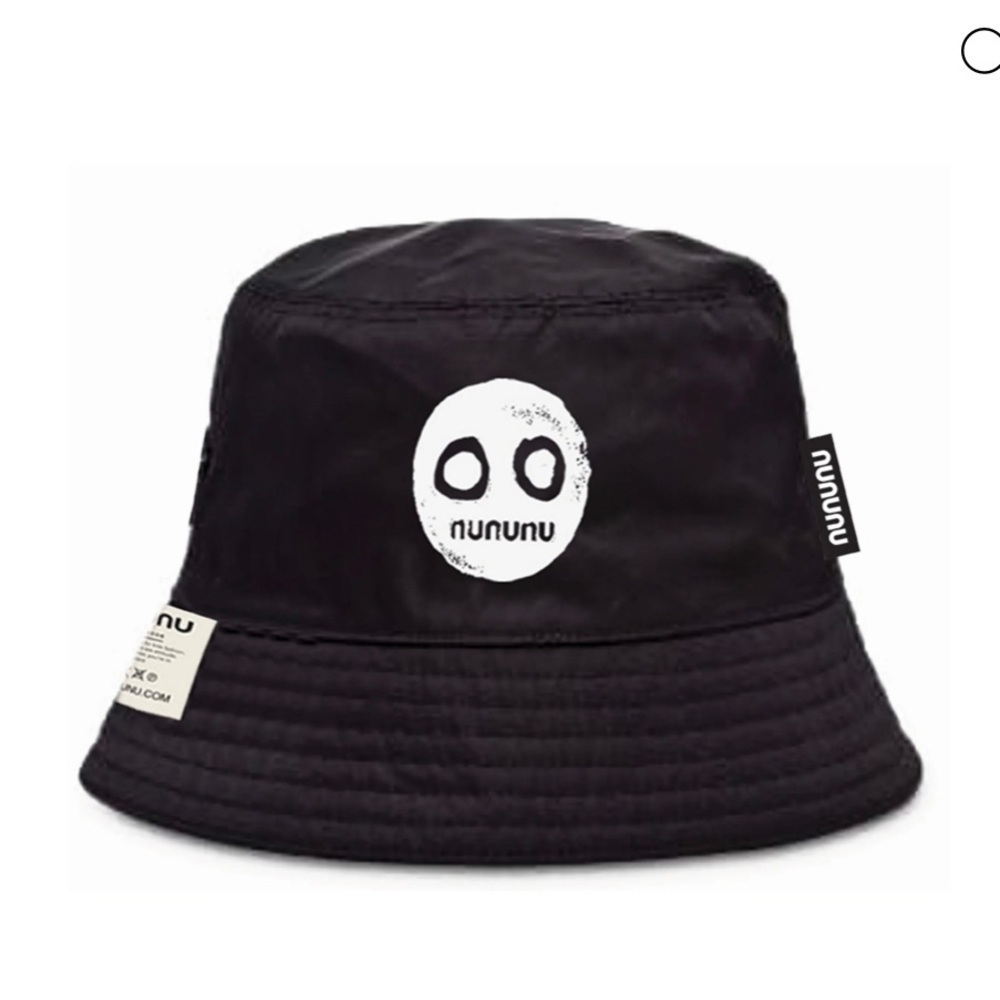 Black Bucket Hat with Logo